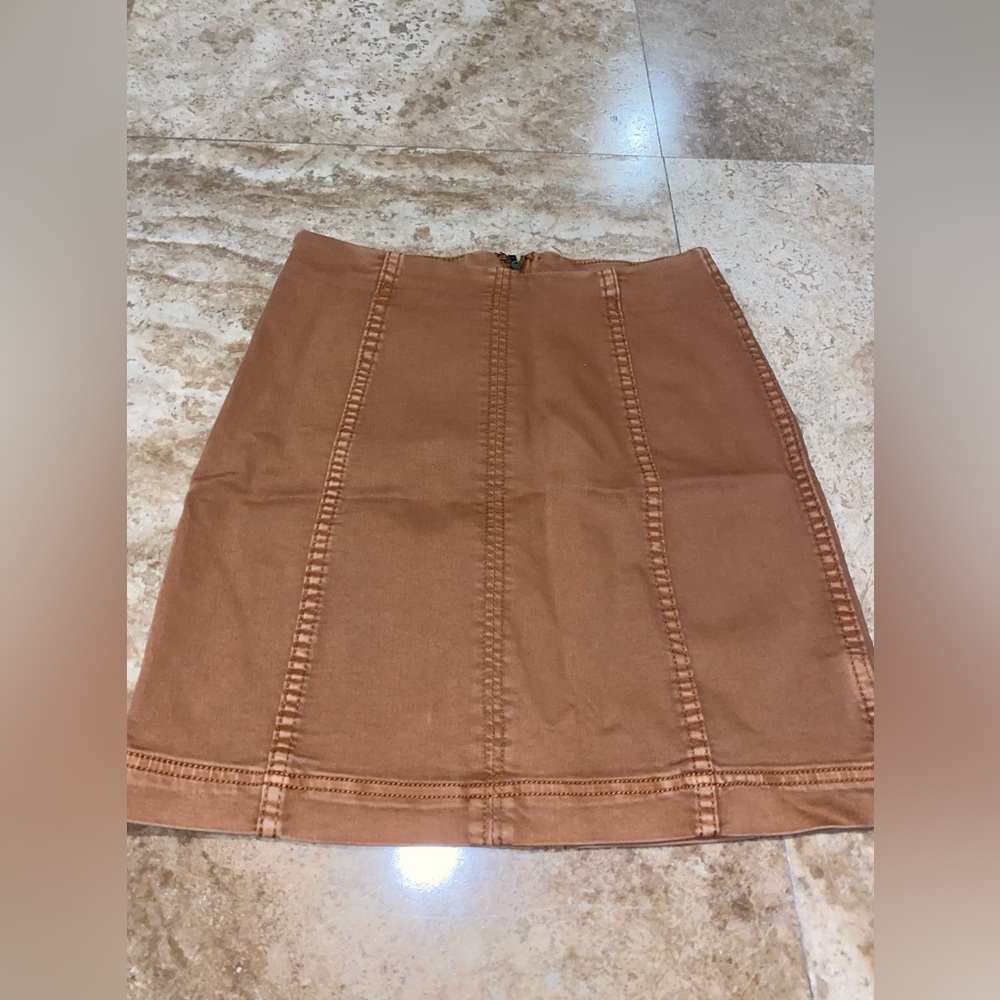 FREE PEOPLE BROWN SKIRT
